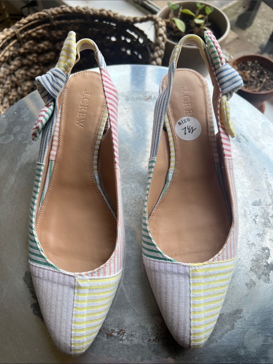 J. Crew Shoes - J. Crew slingback bow pumps